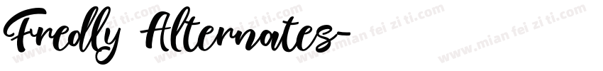 Fredly Alternates字体转换